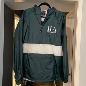 Green Classic Pullover Charles River Apparel - Water Resistant and NEW WITH TAGS